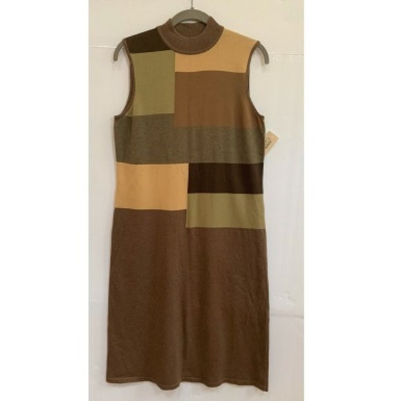 Jones New York Colorblock Knit Dress - Picture 1 of 9